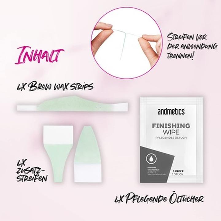 Produktbild Andmetics Brow Wax Strips (45 x, 45 g)
