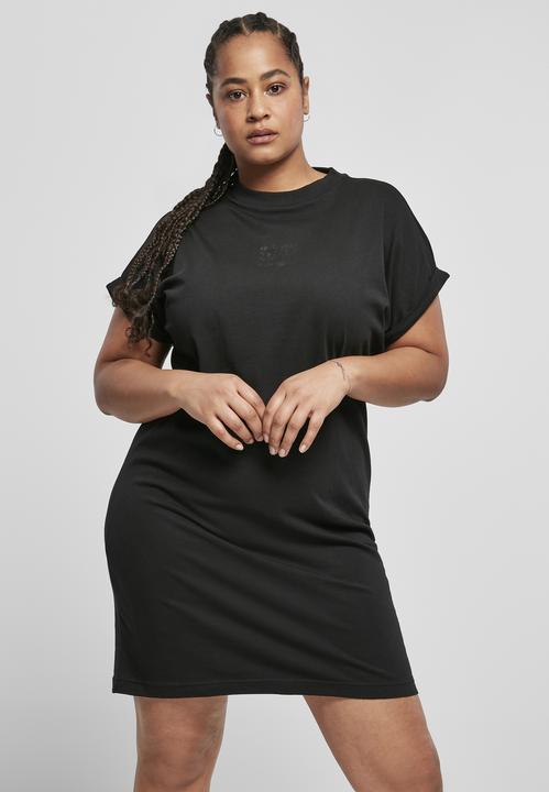 Actual product image Urban Classics Ladies Cut On Sleeve Printed Tee Dress (S)