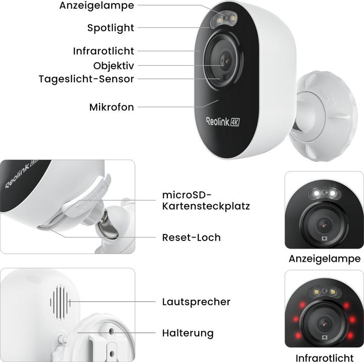 Produktbild Reolink Netzwerkkamera Lumus Pro E450 4K 8 MP (3840 x 2160 Pixels)