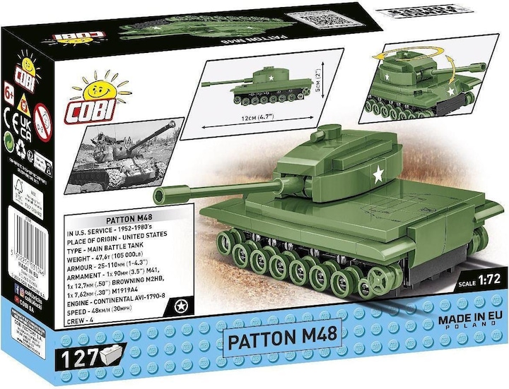 Actual product image Cobi 127 PCS ARMED FORCES /3104/ PATTON M48