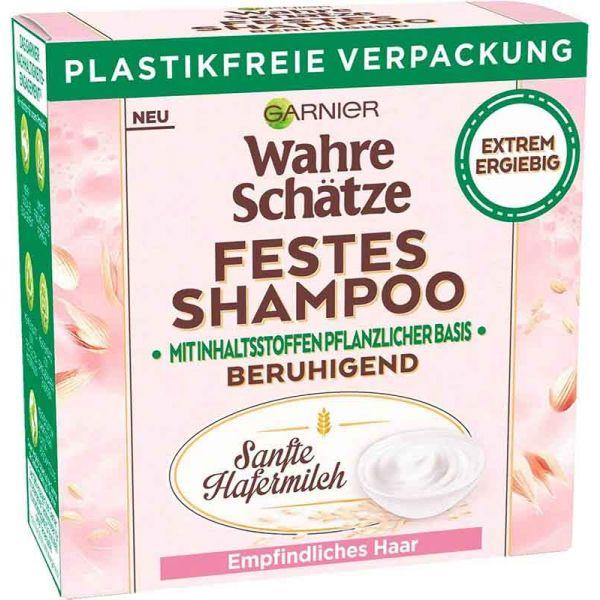 Actual product image Garnier Solid Shampoo Gentle Oat Milk (Solid shampoo, 60 g)