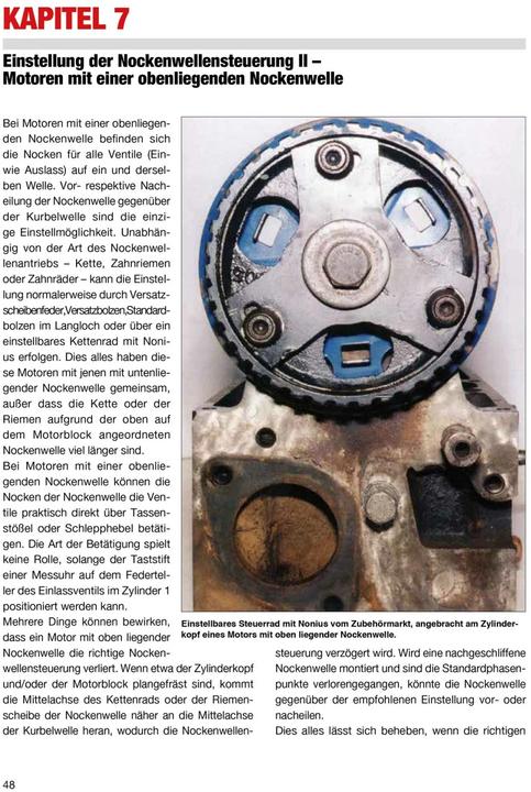 Produktbild Praxishandbuch Nockenwellen (Deutsch, Des Hammill, 2013)