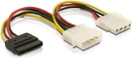 Produktbild Delock Molex zu Molex und SATA (16.50 cm, 4 pin PWM, SATA)