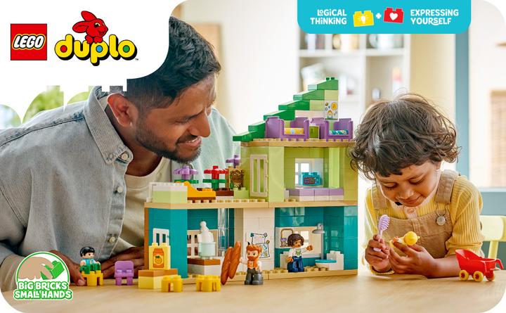 Immagine prodotto LEGO Modernes Familienhaus mit Figuren – 3-in-1-Set (10470)