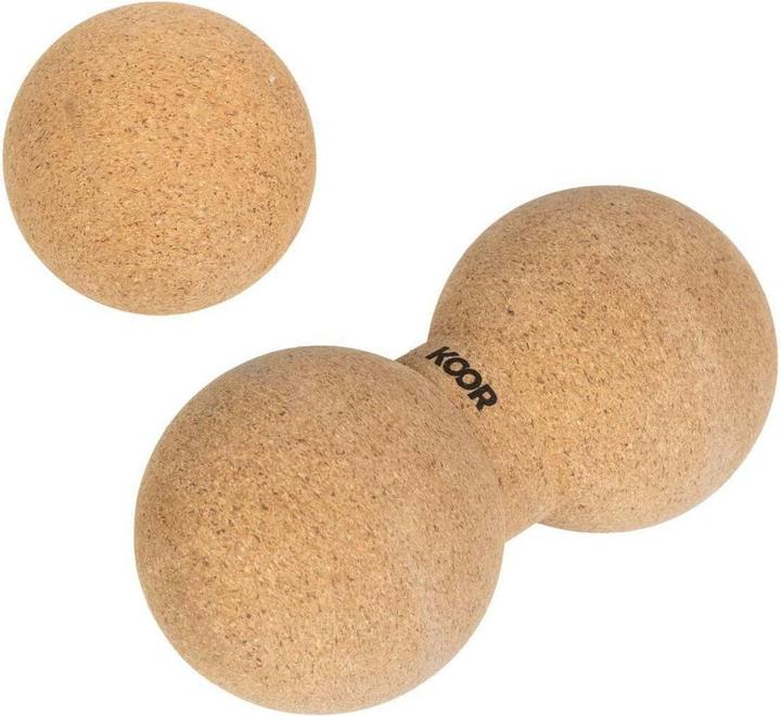 Produktbild Koor Faszientraining Einzel- und Doppelball, Kork