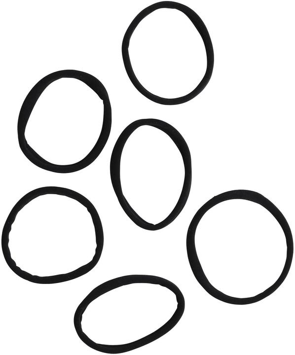 Image du produit Parsa Beauty Parsa Porte-tresses, sans métal, noir 6 pcs, aspect jarretière (Élastiques à cheveux)