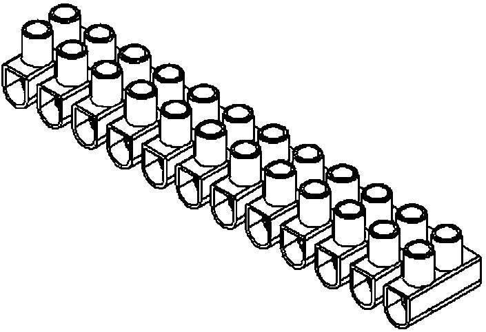 Actual product image Kleinhuis 149.3 Terminal block 10-25qmm 12pole white 149.3