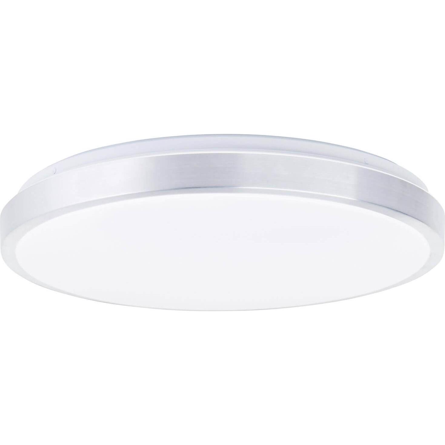 Brelight, Wandleuchte + Deckenleuchte, Livius LED Wand- und Deckenleuchte 49cm nickel/aluminium/weiss (3600 lm)