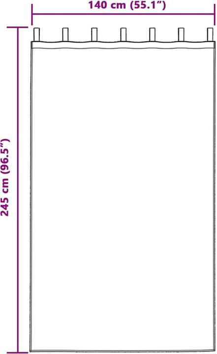 Actual product image VidaXL Curtains (245 x 140 cm)