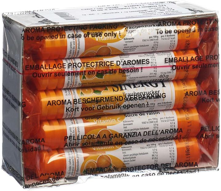 Nährwerte und Zutaten Sinergy Traubenzucker (15 Stk., 600 g)