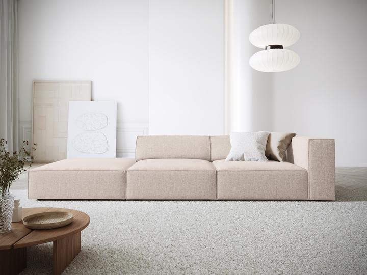 Actual product image Cosmopolitan Design Left Sofa, "Arendal", 4 Seats, Beige, 262x102x70 Made in Europe