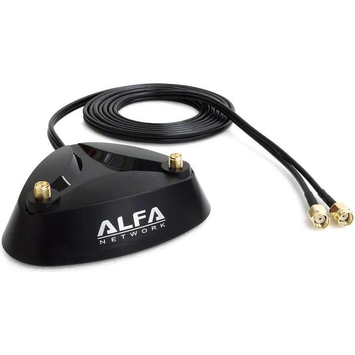 Alfa Network Alfa Base magnetica a doppia antenna ARS-AS02T, Antenna WiFi