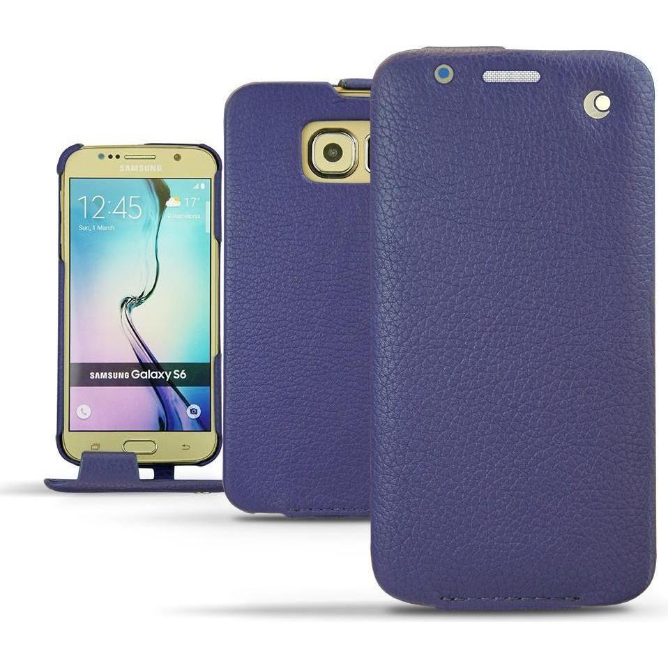 Noreve Lederschutzhülle vertikal (Samsung Galaxy S6), Smartphone Hülle, Violett