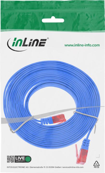 Produktbild InLine 5m Patchkabel flach, U/UTP, Cat.6 (U/UTP, CAT6, 5 m)