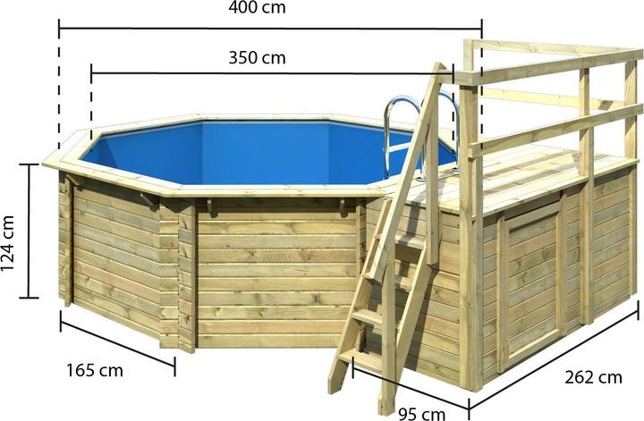 Immagine prodotto Karibu Modello 1 Variante C (358 x 358 x 358 x 124 cm)