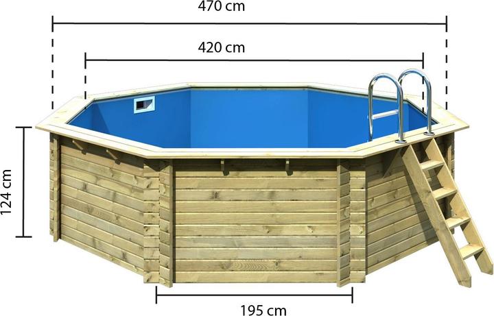 Produktbild Karibu Modell 2 Variante A (428 x 428 x 124 cm)