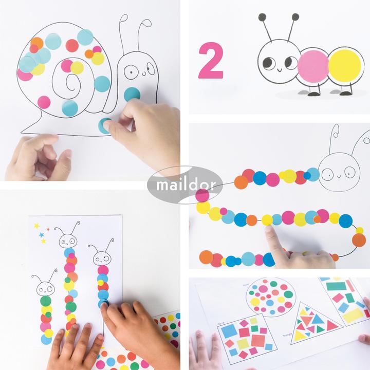 Image du produit My Mandarine Basiques, Sach 60pl 16x21cm, Multiformes géométriques - Assortis