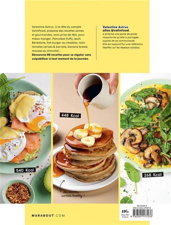 Immagine prodotto Mes recettes gourmandes à moins de 600 calories (Francese, Valinfood, 2023)