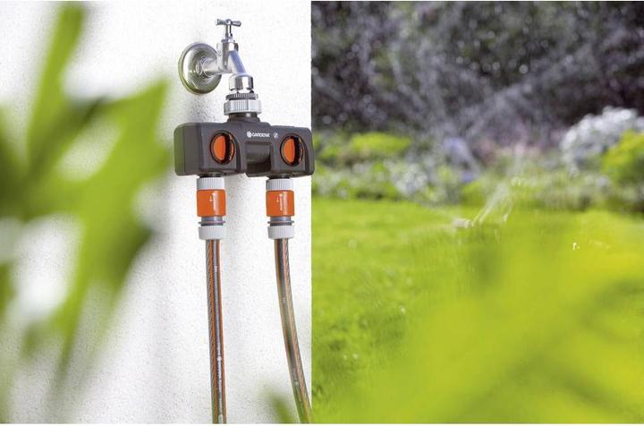 Productafbeelding Gardena 2-weg + watermeter (2-weg verdeler, 30.30 mm)