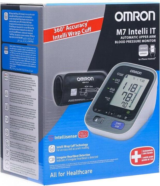 Actual product image Omron M7 Intelli IT (Blood pressure monitor upper arm)