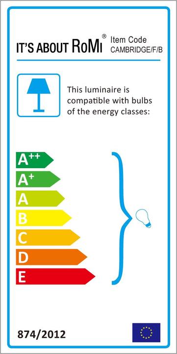 Energie-Label It`s about RoMi Cambridge (E27)