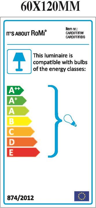 Energy Label It`s about RoMi Cardiff (E14)