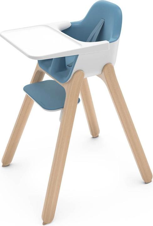 Produktbild Uppababy Ciro Caleb - Hochstuhl - Blau - Holz - Verstellbarer Fussstütze - entfernbarer Esstisch (Hochstuhl)