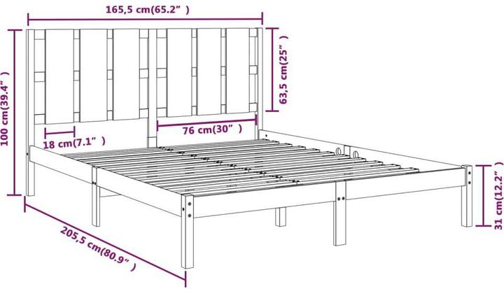 Produktbild vidaXL Sigvard (160 x 200 cm)