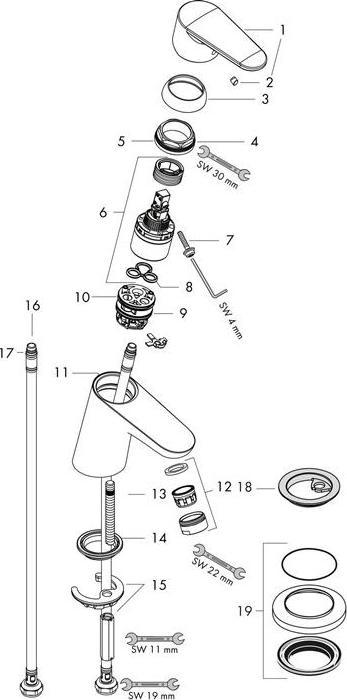 Produktbild hansgrohe Focus Einhebel-Waschtischarmatur 70 mit Push-Open Ablaufgarnitur