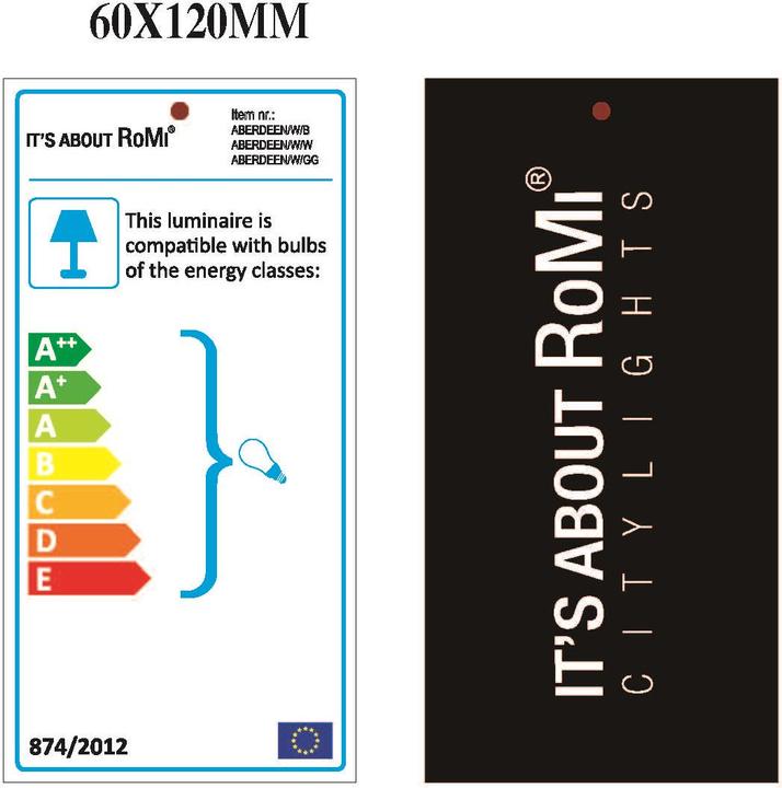 Energie-Label It`s about RoMi Aberdeen (E14)