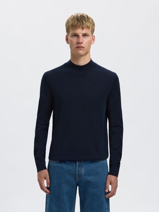 Actual product image Selected Homme Slhtray Ls Knit Merino Mock Neck Noos (L)