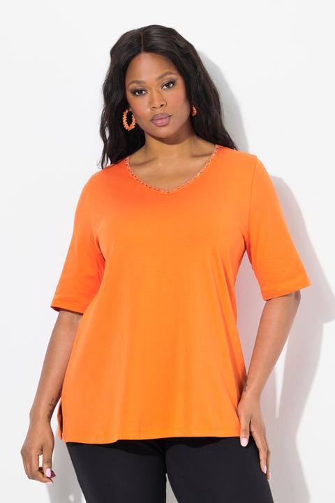 Produktbild Ulla Popken T-Shirt, A-Linie, V-Ausschnitt, Halbarm (46, 48)