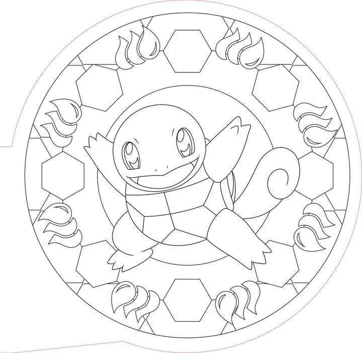 Actual product image Pokémon activity book: MANDALA colouring fun