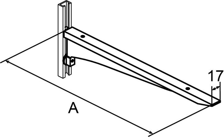 Produktbild Aweso Konsolen 1562 Typ 1, für leichte Belastung (2 Stk.)