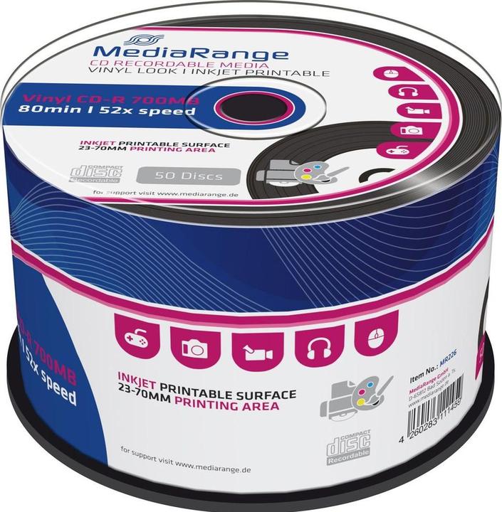 Image du produit MediaRange Cd-R (50 x)
