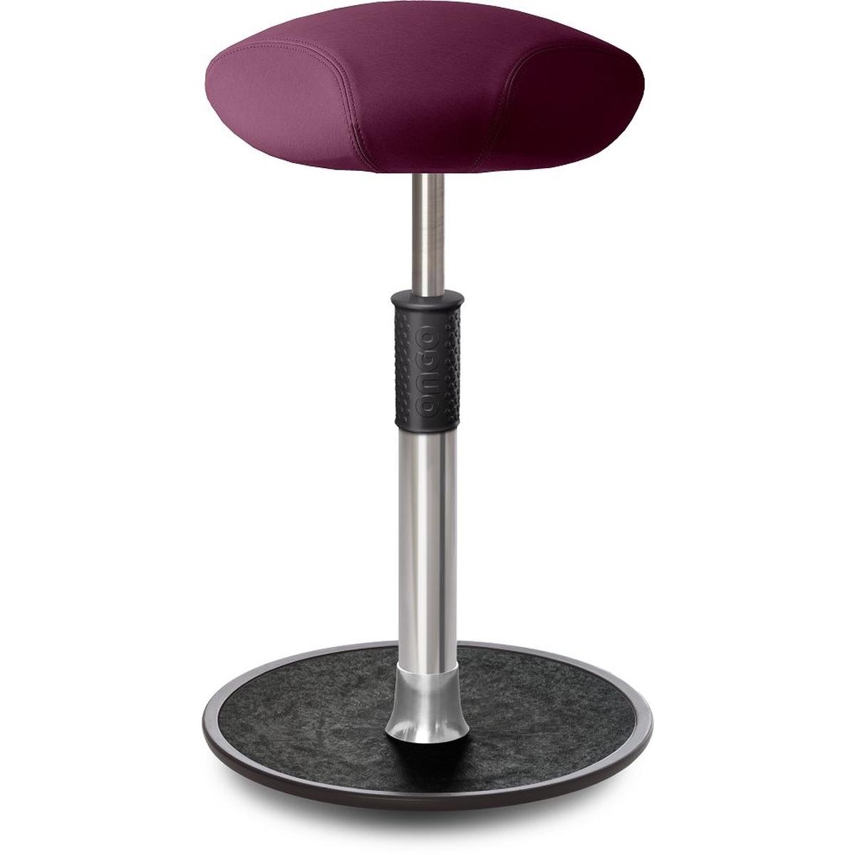 Ongo, Bürostuhl, Sitz- Stehhocker Free Tall Triangel skai Nature Base Lila Chrom /schwarz