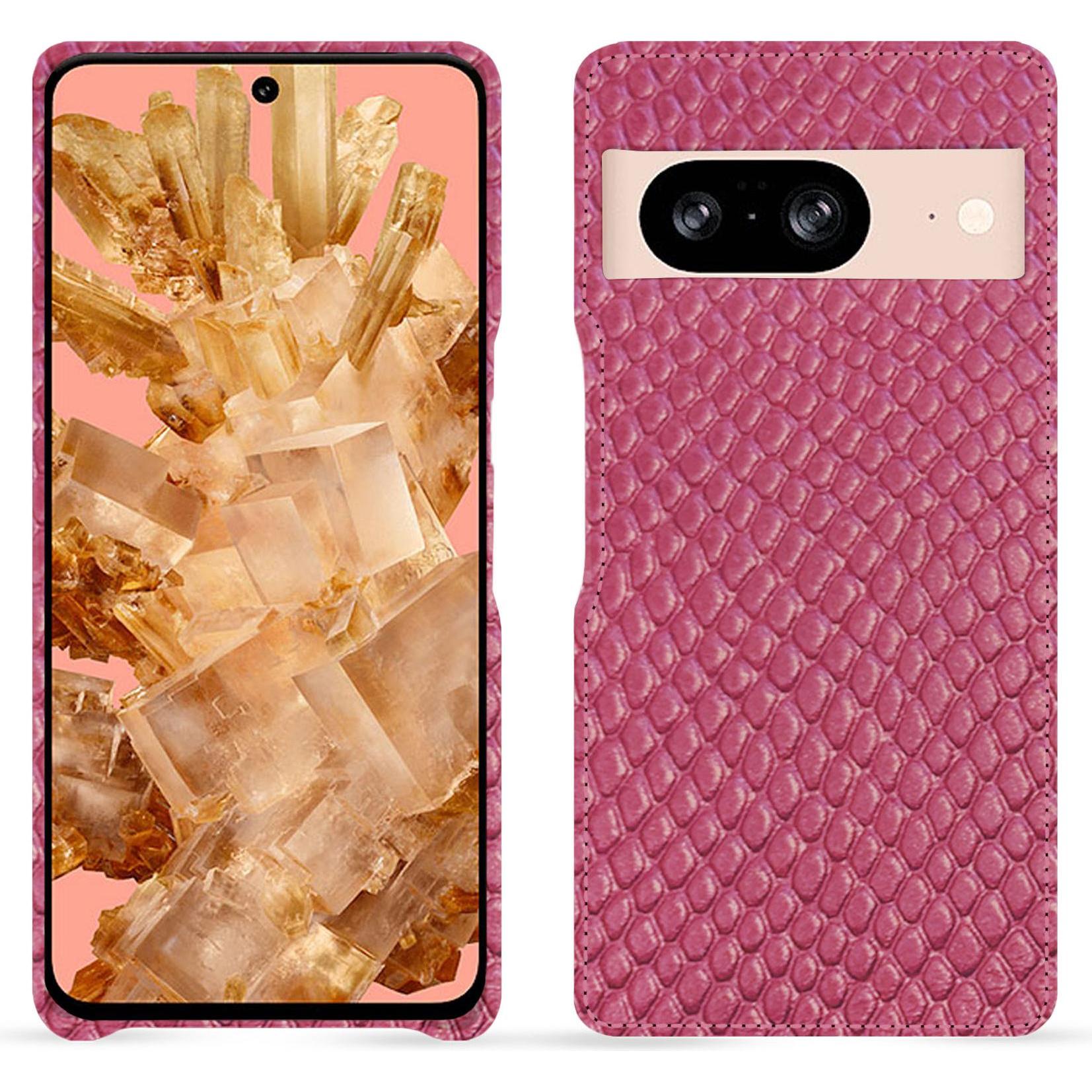 Noreve Lederschutzhülle (Google Pixel 8), Smartphone Hülle, Rosa