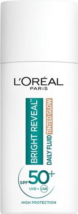 L'Oréal Paris L'Oreal Paris Bright Reveal Brightening Tinted Fluid Spf 50+ Daily Fluid 50 Ml (Sun cream face, SPF 50, 50 ml)