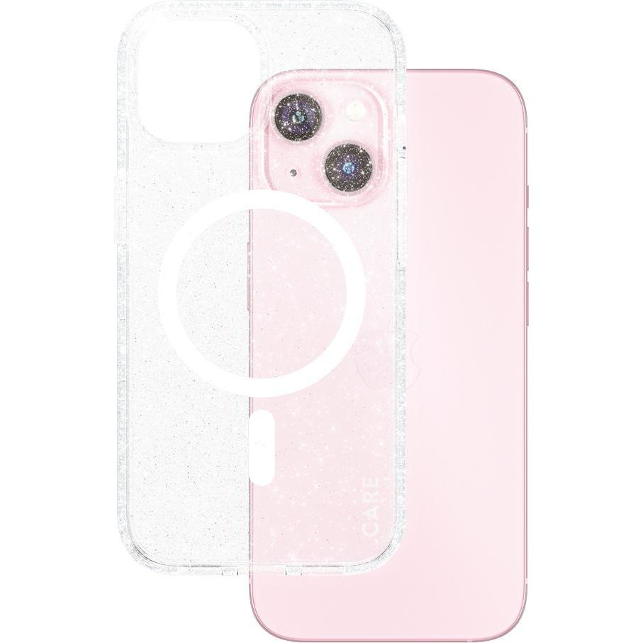 PanzerGlass CARE by  Flagship Case Urban Combat Star Lit m. Weiss MagSafe iPhone 15 (Apple iPhone 15), Smartphone Hülle,...