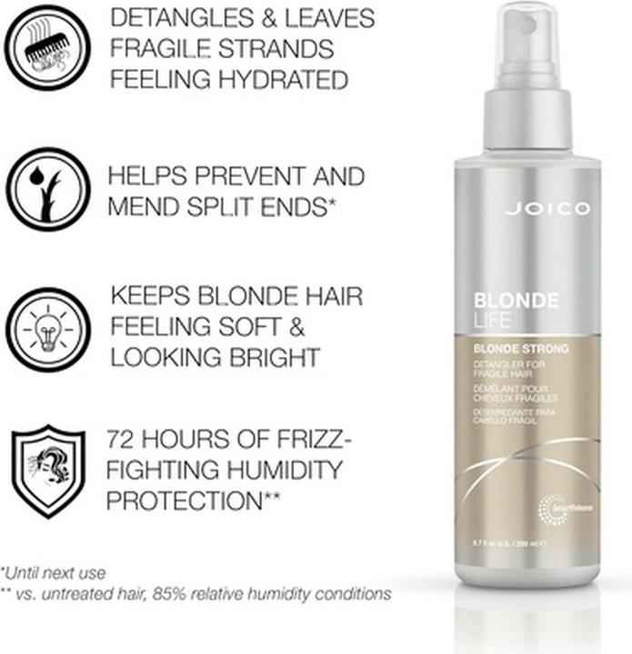 Image du produit Joico BLONDE LIFE Blonde Strong Detangler pour cheveux fragiles (200 ml)