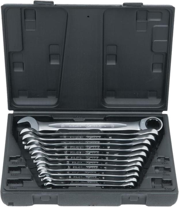 Actual product image KS Tools GEARplus® Ratchet ring spanner set. 12 pcs. (19 mm)