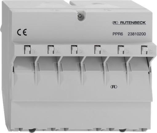 Produktbild Rutenbeck Patchpanel für REG-Montage, 6 PPR-6 5-Ports, Cat.6/ClassE, geeignet für 2381 PPR-6