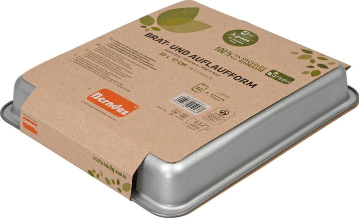 Produktbild Berndes Auflaufform Alu Recycled Induction 37 x 33 cm, Eckig, Silber