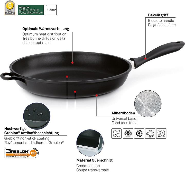Productafbeelding Kela Kerros (32 cm, Koekenpan, Gegoten aluminium)