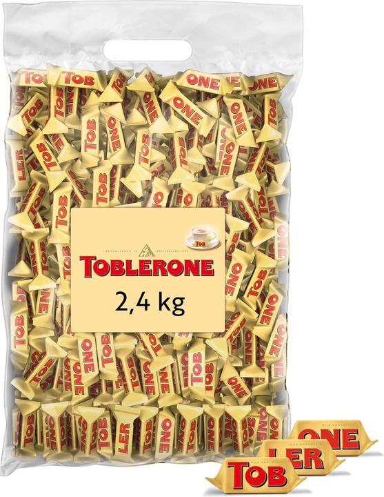 Actual product image Toblerone Chocolate Bar Tiny Milk Gastro 2.4 kg (2520 g)
