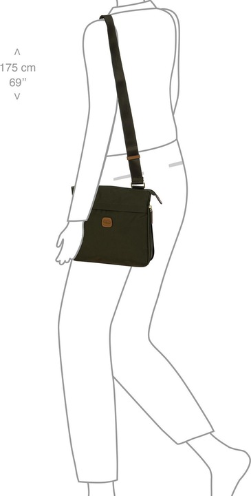 Actual product image Brics X-Collection shoulder bag 26 cm with expansion pleat