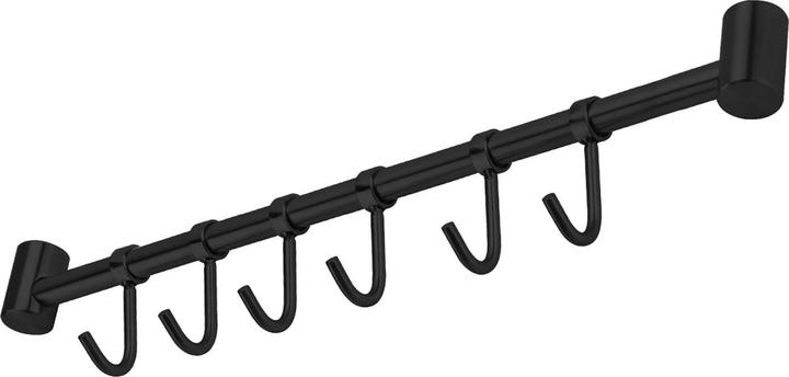 Image du produit Intirilife Barre de suspension en acier inoxydable avec 6 crochets