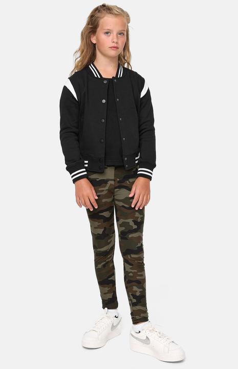 Actual product image Urban Classics Girls Inset College Sweat Jacket (110, 116)