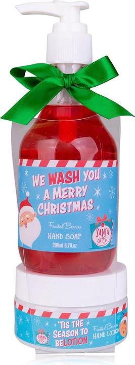 Produktbild Accentra Handpflegeset SANTA & CO in Geschenkverpackung, inkl. 210ml Handseife, 100ml Handlotion, Duft: Frost (Manicure set)