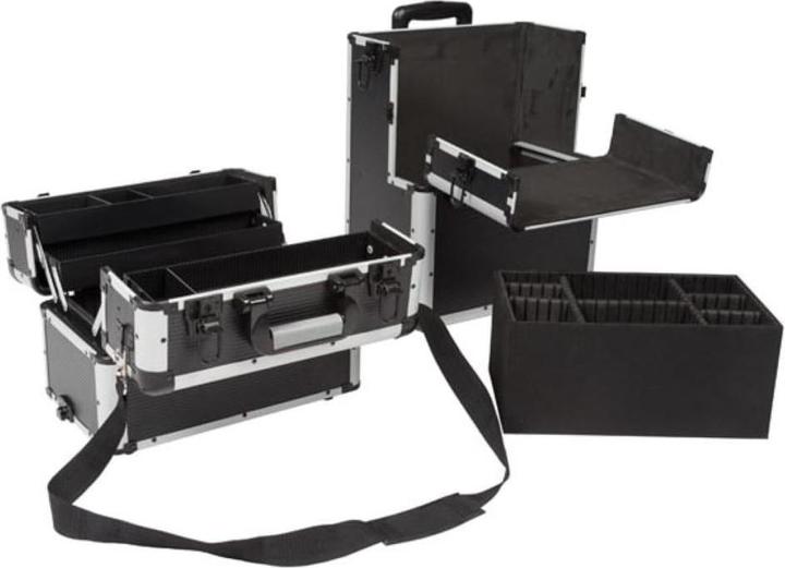 Actual product image Velleman ALUMINIUM TROLLEY CASE - 370 x 225 x 670 mm - BLACK